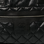 Nylon Quilted Small Coco Cocoon Tote Black