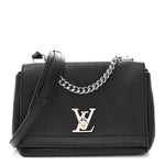 Calfskin Lockme II Chain Bag BB Black