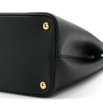 Saffiano Cuir Medium Double Bag Black Mughetto