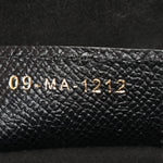 Grained Calfskin Saddle Bag With Strap Black