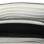 Grain De Poudre Matelasse Monogram Chain Wallet White Black