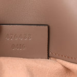 Calfskin Matelasse Super Mini GG Marmont Shoulder Bag Porcelain Rose