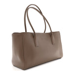 Calfskin Archetype Small Shopping Tote Brown