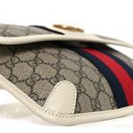 GG Supreme Monogram Web Small Ophidia Belt Bag 85 34 Beige Ebony White