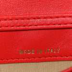 Lambskin Quilted Pearl Crush Waist Bag Red