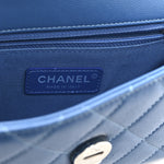 Caviar Quilted My Everything Small Flap Blue