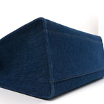 Denim Calfskin La Medusa Tote Bag Blue