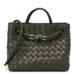 Nappa Intrecciato Small Andiamo Shoulder Bag Pickle