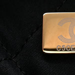 Shiny Calfskin Quilted Mini Chanel 22 Black