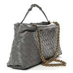 Nappa Intrecciato Dustbag Notte Shoulder Bag Basalt
