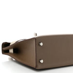 Madame Calfskin Matte Alligator Mini Kelly Sellier Touch 20 Etoupe Beton
