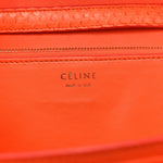 Snakeskin Medium Classic Box Flap Orange