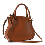 Calfskin Medium Marcie Satchel Tan