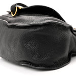 Calfskin Medium Marcie Satchel Black