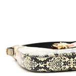 GG Supreme Monogram Snakeskin Small Jackie 1961 Hobo Beige Ebony