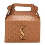 Calfskin Monogram Take Away Box Dusty Vintage Brown Gold