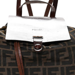 Zucca Drawstring Flap Backpack Tobacco