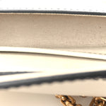 Grained Calfskin Mini J'Adior Chain Flap Bag Latte