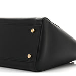Calfskin Archetype Small Shopping Tote Black