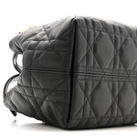 Calfskin Macrocannage Small Toujours  Black
