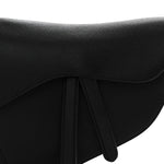 Grained Calfskin Saddle Bag Black