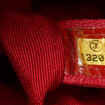 Nylon Bubble Quilt Shoulder Bag Red White