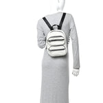 Lambskin Medium Attica Backpack White