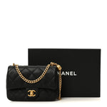 Caviar Quilted Mini Sweetheart Rectangular Flap Black