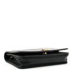 Lambskin Chevron Boy Wallet On Chain WOC Black