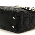 Lambskin Cannage Mini Lady Dior Black