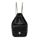 Lambskin Quilted Small In Seoul Backpack Black