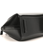 Shiny Lord Calfskin Small Antigona Black