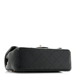 Caviar Quilted Mini Rectangular Flap Black