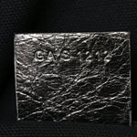 Metallic Calfskin Medium Voyou Bag Silver
