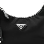Tessuto Nylon Saffiano Mini Re-Edition 2005 Bag Black