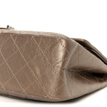 Metallic Aged Calfskin Quilted 2.55 Reissue 227 Flap Dark Gold