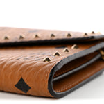 Visetos Studded Patricia Wallet On Chain Cognac