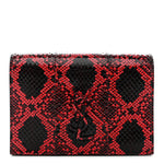 Ayers Monogram Toy Kate Strap Wallet Black Red
