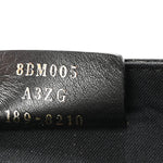 Vitello Liberty F is Fendi Bi-Color FF 1974 Embossed Envelope Belt Bag Maya Black