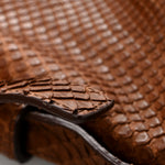Snakeskin Buffalo Horn Mombasa Hobo Brown