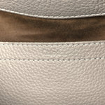 Calfskin Medium Marcie Round Crossbody Bag Cashmere Grey