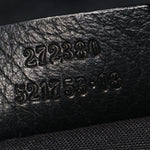 Denim Monogram Large Half Moon Hobo Black