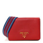 Vitello Daino Flap Crossbody Rosso