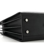Grained Calfskin Baby Sac De Jour Black