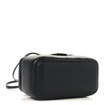 Shiny Caviar Preppy Coco Long Vanity With Strap Black