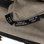 Calfskin Quilted Stam Dark Grey