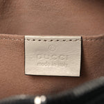 Vintage Effect Calfskin Matelasse Diagonal Small Torchon GG Marmont Chain Shoulder Bag Blue Agata Mystic White