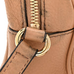Pebbled Calfskin Small Soho Disco Bag Camelia
