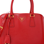 Saffiano Vernice Medium Promenade Tote Rosso