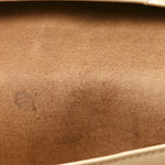 Calfskin Ottomar Klara Tri Fold Phone Wallet On Strap Croissant